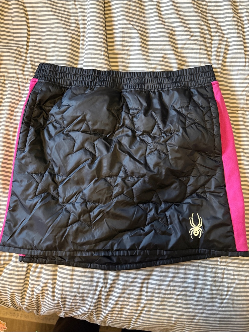 Spyder Black Athletic Skort with Red Accent Logo